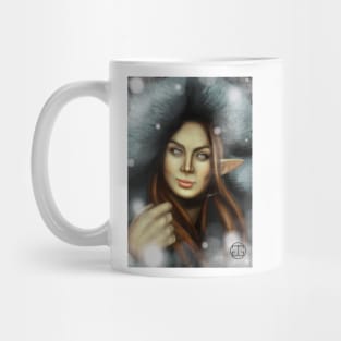 Elven Lady of Winter Mug